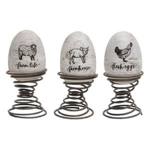 Eggs On Springs, Set of 3